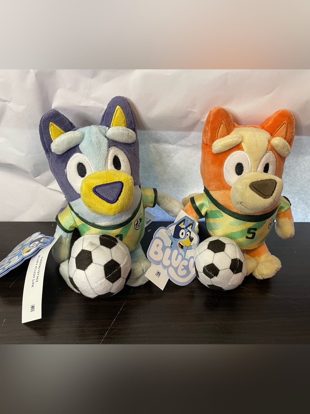 Bluey Bingo Plush Soccer Toy - Lot of 2